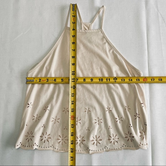 🌟Sold WET SEAL Bundle Crochet open loose knit shrug + suede like halterBOHO top - Picture 4 of 11